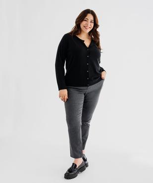 Pantalon regular en viscose stretch femme grande taille vue7 - GEMO (G TAILLE) - GEMO