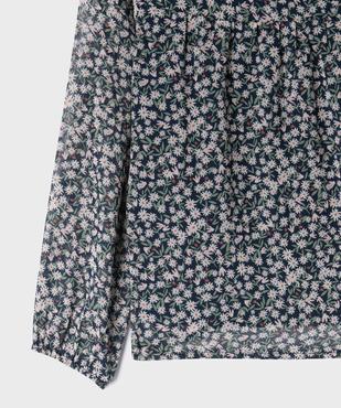 Blouse en voile à manches longues fille vue2 - GEMO 4G FILLE - GEMO