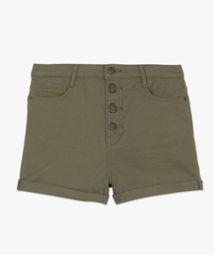 Short femme ajusté et taille haute avec revers cousus vue4 - GEMO(FEMME PAP) - GEMO