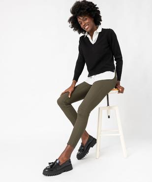 Pantalon coupe Slim taille normale femme vue5 - GEMO 4G FEMME - GEMO