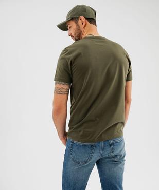 Tee-shirt manches courtes col rond en coton imprimé homme vue3 - GEMO 4G HOMME - GEMO