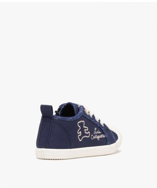 Baskets fille en toile à lacets avec zip latéral- LuluCastagnette vue4 - LULU CASTAGNETT - GEMO