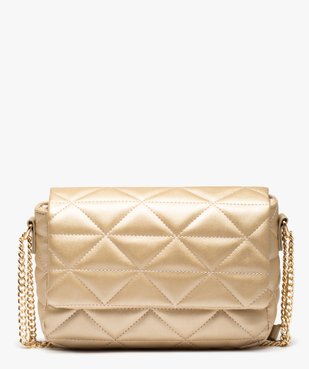 Sac besace femme matelassé à bandoulière chaîne vue1 - GEMO (ACCESS) - GEMO