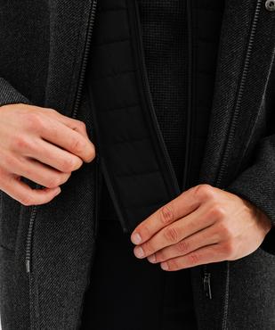 Manteau droit à double col amovible homme vue6 - GEMO (HOMME) - GEMO
