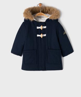 Manteau à capuche avec doublure velours bébé fille - LuluCastagnette vue1 - LULU CASTAGNETT - GEMO
