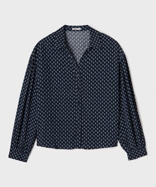 Chemise fluide à motifs femme vue1 - GEMO(FEMME PAP) - GEMO