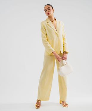 Blazer en viscose et lin femme vue4 - GEMO(FEMME PAP) - GEMO