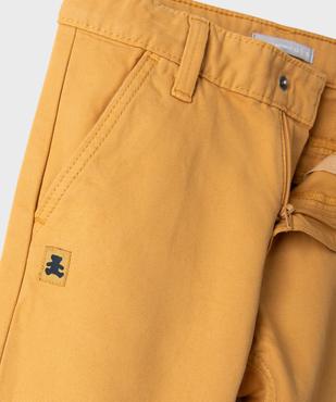 Pantalon chino avec ceinture ajustable garçon - LuluCastagnette vue2 - LULUCASTAGNETTE - GEMO