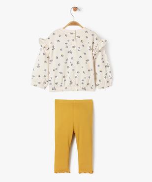 Ensemble 2 pièces sweat et legging bébé fille vue3 - GEMO 4G BEBE - GEMO
