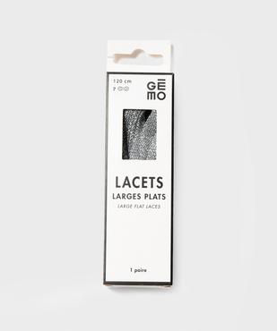 Lacets plats larges aux reflets métallisés vue1 - GEMO (ACCESS) - GEMO