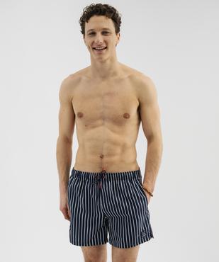 Short de bain rayé homme - LuluCastagnette vue1 - LULU CASTAGNETTE GEMO FOR GOOD - GEMO