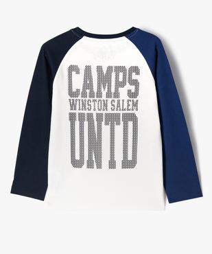 Tee-shirt à manches longues bicolore garçon - Camps United vue3 - CAMPS - GEMO