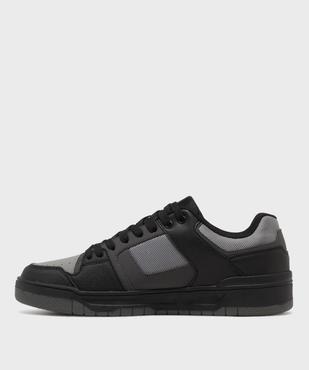 Baskets basses à lacets style skateshoes homme vue3 - 5 MILES - GEMO
