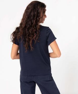 Tee-shirt femme avec large inscription - LuluCastagnette vue3 - LULUCASTAGNETTE - GEMO