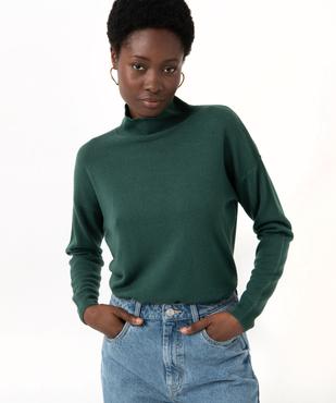 Pull à col montant en maille fine femme vue5 - GEMO(FEMME PAP) - GEMO