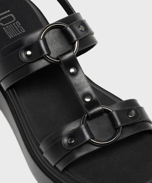 Sandales à brides sur semelle plateforme femme - 5 Miles vue6 - 5 MILES - GEMO