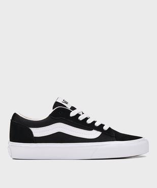 Baskets basses en cuir et textile femme - Vans vue1 - VANS - GEMO