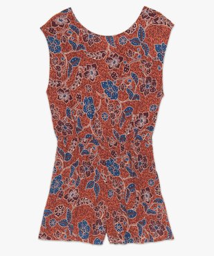 Combi-short femme imprimé en maille froissée vue5 - GEMO(FEMME PAP) - GEMO