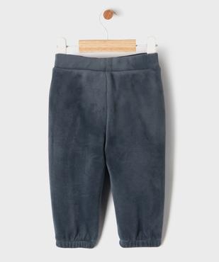 Pantalon en velours côtelé doublé polaire à taille et chevilles élastiquées bébé garçon vue4 - GEMO(BEBE DEBT) - GEMO