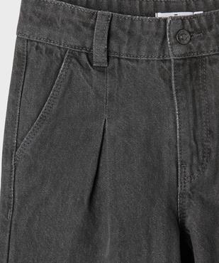 Jean wide leg à pinces avec taille ajustable fille vue2 - GEMO (ENFANT) - GEMO