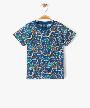 Tee-shirt à manches courtes imprimé bébé garçon vue1 - GEMO(BEBE DEBT) - GEMO