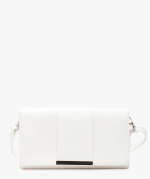 Sac à main forme pochette avec rabat vue1 - GEMO (ACCESS) - GEMO