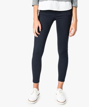Pantalon skinny 5 poches uni vue1 - FOLLOW ME - GEMO