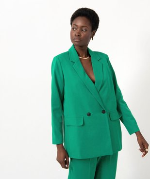 Veste blazer fermeture croisée femme vue1 - GEMO(FEMME PAP) - GEMO