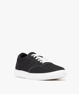 Baskets homme en toile unie style denim vue2 - GEMO (SPORTSWR) - GEMO
