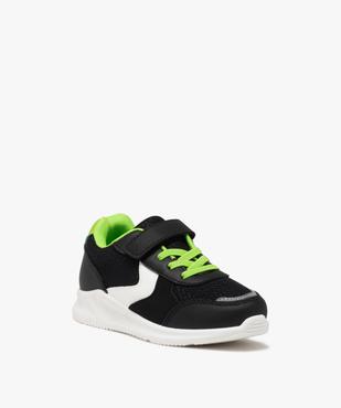Baskets garçon en mesh à lacets élastiques et à scratch vue2 - GEMO (ENFANT) - GEMO