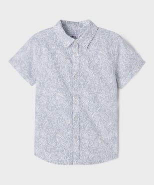 Chemise manches courtes à motifs fleuri garçon vue1 - GEMO (ENFANT) - GEMO