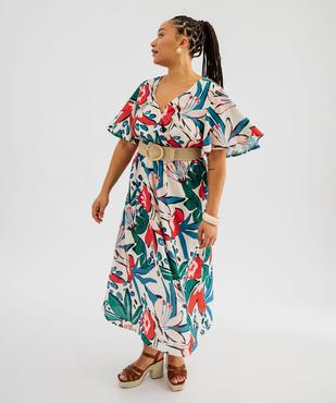 Robe fluide imprimée femme grande taille vue1 - GEMO (G TAILLE) - GEMO