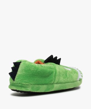 Chaussons garçon peluche avec écailles de dinosaure vue4 - GEMO 4G GARCON - GEMO