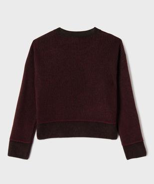 Pull court col rond ado fille vue3 - GEMO (JUNIOR) - GEMO