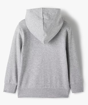 Sweat zippé et molletonné à capuche garçon vue4 - GEMO (ENFANT) - GEMO