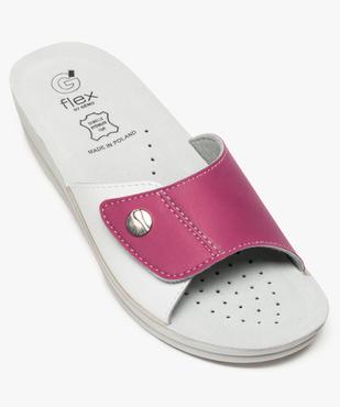 Mules femme confort à large bride scratch - Cloggy vue5 - GEMO (EQUIPT) - GEMO