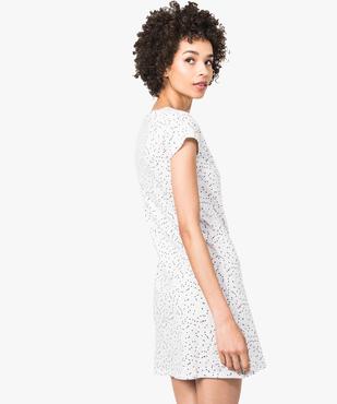 Chemise de nuit imprimée à détail brodé sur l'avant vue3 - GEMO(HOMWR FEM) - GEMO