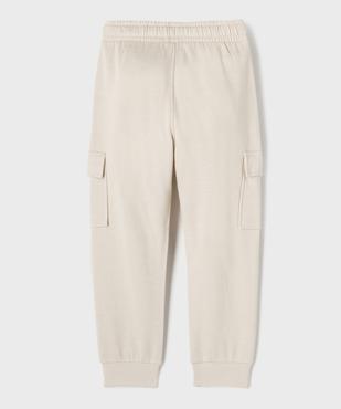 Pantalon de jogging coupe cargo garçon vue3 - GEMO (ENFANT) - GEMO