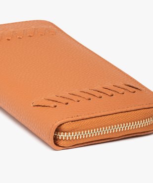 Portefeuille femme en matière grainée vue2 - GEMO (ACCESS) - GEMO