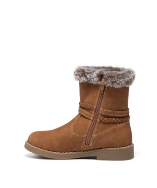 Boots fourrées à brides et zip fille vue3 - GEMO (ENFANT) - GEMO