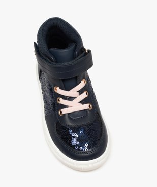 Baskets fille semi-montantes unies à sequins vue5 - GEMO (ENFANT) - GEMO