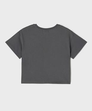 Tee-shirt manches courtes avec inscription fluo fille - Demon Hunters vue3 - KPOP DEMON HUNTERS - GEMO