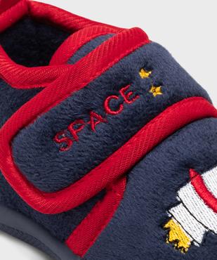 Chaussons montants en velours avec motif fusée bébé garçon vue6 - GEMO 4G BEBE - GEMO