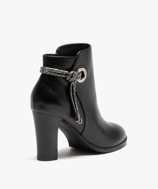 Boots femme à talon avec cordon strass vue5 - GEMO(URBAIN) - GEMO