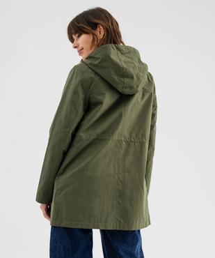 Parka à capuche avec boutons métalliques femme vue7 - GEMO(FEMME PAP) - GEMO