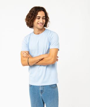 Tee-shirt à manches courtes et col rond homme vue2 - GEMO 4G HOMME - GEMO