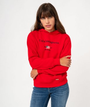 Sweat à capuche avec broderie femme - LuluCastagnette vue2 - LULU CASTAGNETTE GEMO FOR GOOD - GEMO