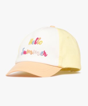 Casquette tricolore avec inscription brodée fille vue2 - GEMO(BEBE DEBT) - GEMO