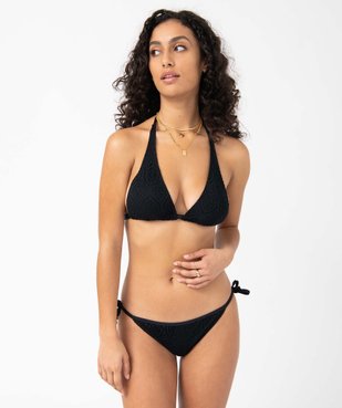 Haut de maillot de bain femme forme triangle en dentelle vue5 - GEMO 4G FEMME - GEMO