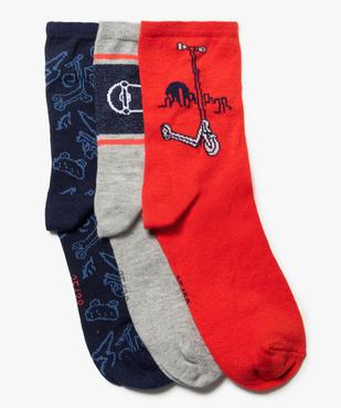 Chaussettes garçon à motifs sports de glisse (lot de 3) vue1 - GEMO (ENFANT) - GEMO